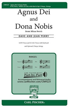 Agnus Dei And Dona Nobis by Perry Dave and Jean - Perry Dave and Jean - Traditional Latin Te for SATB
