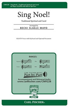 Sing Noel by Spirituals - Mayo Becki Slagle - for SATB