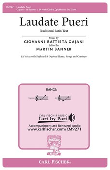 Laudate Pueri by Gajani Giovanni - Banner Martin - for SA