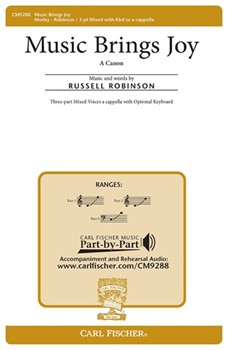 Music Brings Joy by Robinson Russell for 3-Part Mixed