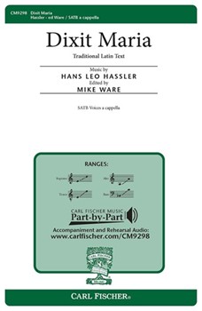 Dixit Maria by Hassler Hans Leo - Ware Mike - for SATB