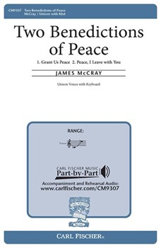 Two Benedictions Of Peace by McCray James for Unison
