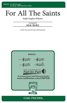 For All The Saints by Vaughan Williams Ralph - Berg Ken - William W. How for SATB