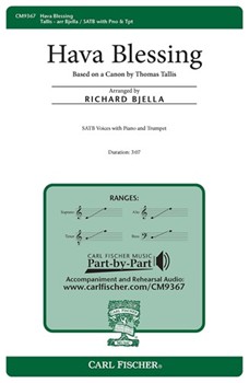 Hava Blessing by - Richard Bjella - for SATB