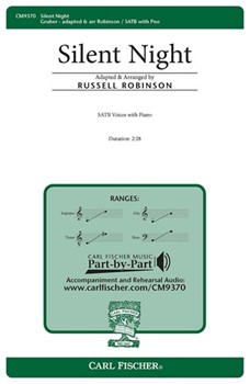 Silent Night by - Robinson Russell L - for SATB