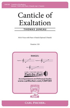 Canticle of Exaltation by Juneau Thomas for SSAA and Piano
