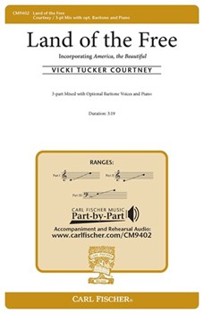 Land of the Free by Courtney Vicki Tucker - Farnell Laura - for SAB and Piano