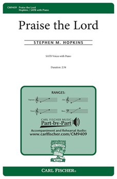 Praise the Lord by Hopkins Stephen for SATB