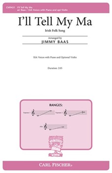I'll Tell My Ma by - Baas Jimmy - for SSA and Piano