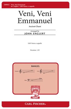 Veni Veni Emmanuel by - Englert John - for SAB a cappella