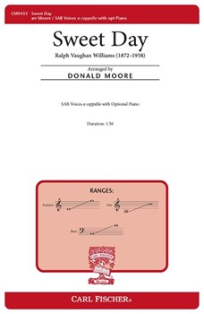 Sweet Day by Vaughan Williams Ralph - Moore Donald Paul - Herbert George for SAB a cappella