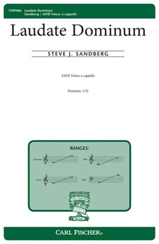 Laudate Dominum by Sandberg Steve J. for SATB a cappella