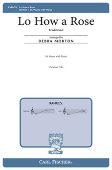 Lo How a Rose by Traditional - Morton Debra - for SA and Piano (17th Cent. German Ca)
