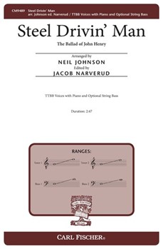 Steel Drivin' Man - The Ballad of John Henry by - Johnson Neil - for TTBB and Piano (American Folk Tale)