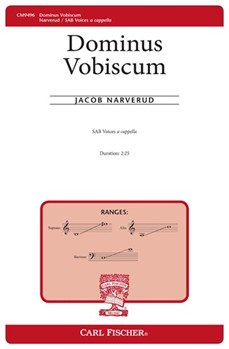 Dominus Vobiscum by Narverud Jacob J Christian Liturgy for SAB a cappella