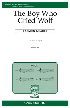 Boy Who Cried Wolf by Meader Darmon Aesop's Fable for SATB divisi a cappella