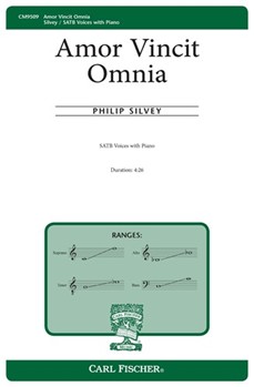 Amor Vincit Omnia by Silvey Philip Rick Widener for SATB and Piano