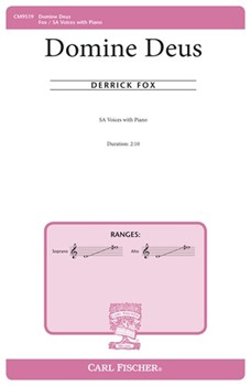 Domine Deus by Fox Derrick for SA and Piano