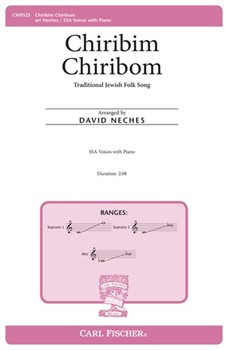 Chiribim Chiribom by - Neches David - for SSA and Piano (Trad Jewish Folksong)