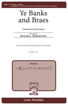 Ye Banks and Braes by - Robinson Russell L - Robert Burns for TB and Piano (Trad Scottish Melody)