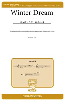 Winter Dream by DesJardins James M for 3-Part Mixed and Piano