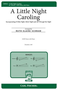 Little Night Caroling by Adam Mohr Gruber - Schram Ruth Elaine - for SATB divisi and Piano