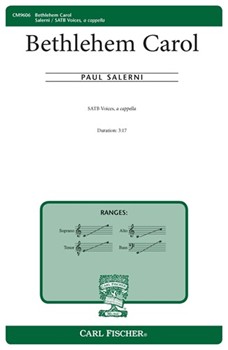 Bethlehem Carol by Salerni Paul Charles Coffin for SATB a cappella