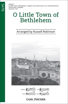 O Little Town of Bethlehem by English Ballad - Robinson Russell L - Phillip Brooks for SATB a cappella