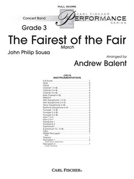 Fairest of the Fair by Sousa John Philip - Balent Andrew - for Full Score