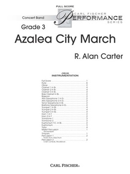 Azalea City March by Carter R Alan for Full Score