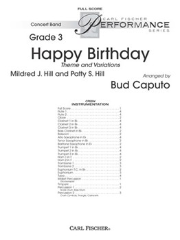 Happy Birthday Theme and Variations by Hill Patty and Mildred - Caputo Bud - for