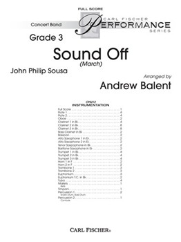Sound Off by Sousa John Philip - Balent Andrew - for Full Score