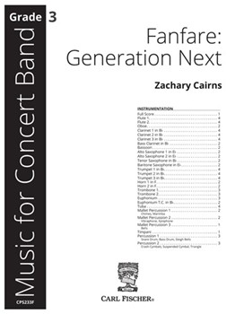 Fanfare: Generation Next by Cairns Zachary for