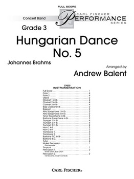 Hungarian Dance No. 5 by Brahms Johannes - Balent Andrew - for