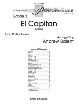 El Capitan by Sousa John Philip - Balent Andrew - for Full Score