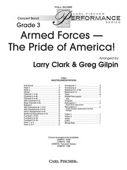 Armed Forces The Pride of America! by Medley - Clark and Gilpin - for Full Score
