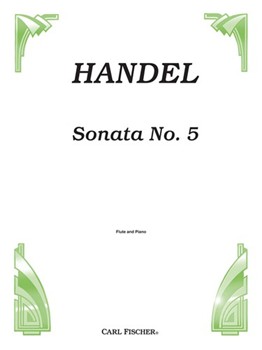 Sonata #5 by Handel George Frideric for Flute Solo