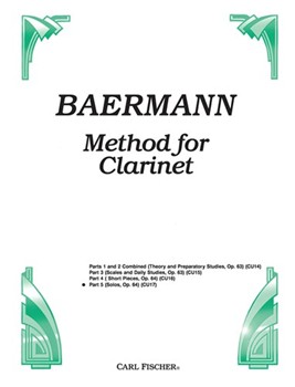 Bettoney-baermann Clarinet Method Pt 5 by Baermann and Bettoney for Clarinet Method (Pt 5)