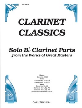 Clarinet Classics Volume 1 by Various for Bb Clarinet