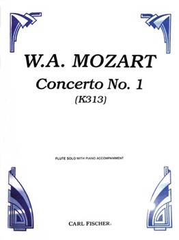 Concerto #1 K313 G Major by Mozart Wolfgang Amadeus for Flute and Piano