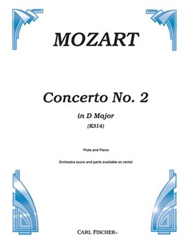Concerto #2 K314 D Major by Mozart Wolfgang Amadeus for Flute and Piano