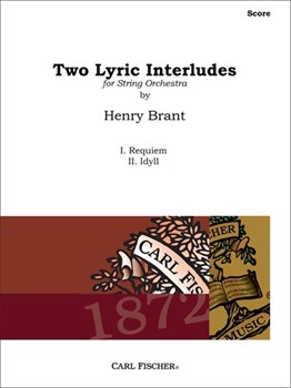 Two Lyric Interludes For String Orchestra by Brant Henry for