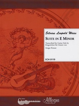Suite in E Minor by Weiss Silvius Leopold for Guitar
