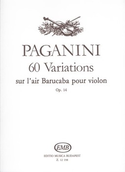 60 Variations sur l'air Barucaba pour violon