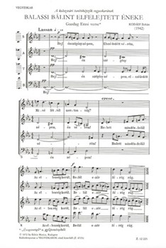 The Forgotten Song of Balassi (O my Nation's Grieving)