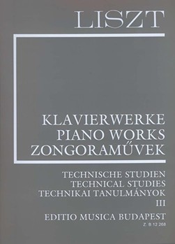 Technical Studies Vol. III Liszt, Works for Piano Solo, Supplementary vol. 3