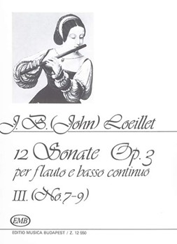 12 Sonatas for Flute and Basso Continuo Vol.3 No. 7-9.