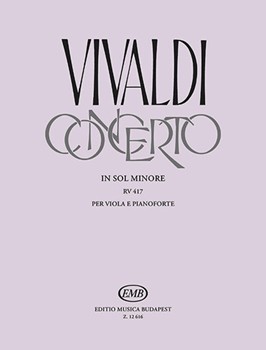 Concerto in sol minore, RV 417 per viola e pianoforte (orig. per violoncello, archi e cembalo)