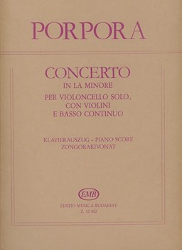 Concerto in la minore per violoncello solo, con violini e basso continuo