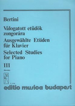 Selected Studies for Piano Vol.3 Virtuosic Studies